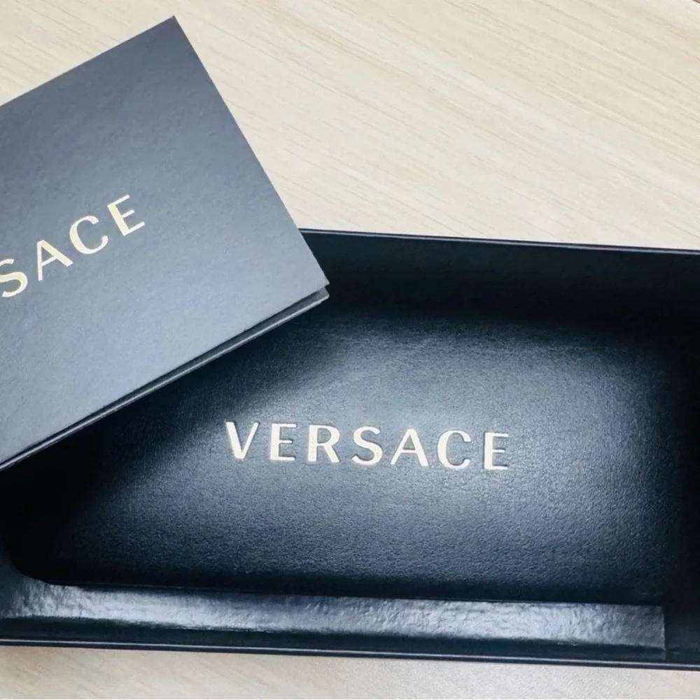 Versace Gold Medusa Head Butterfly Sunglasses, Plum Lens, 56/18/140 - Picture 16 of 16